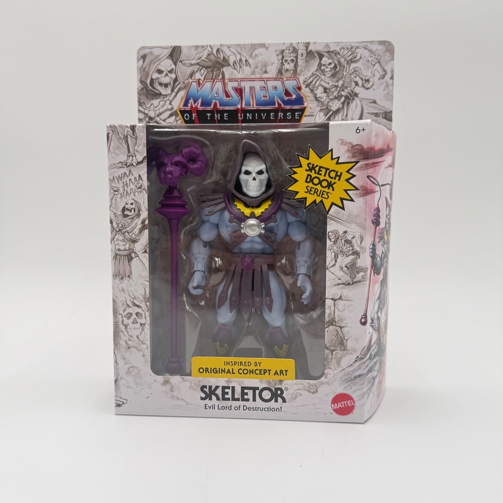 Mattel Masters of the Universe Skeletor Sketch Book Series Concept Art Figure